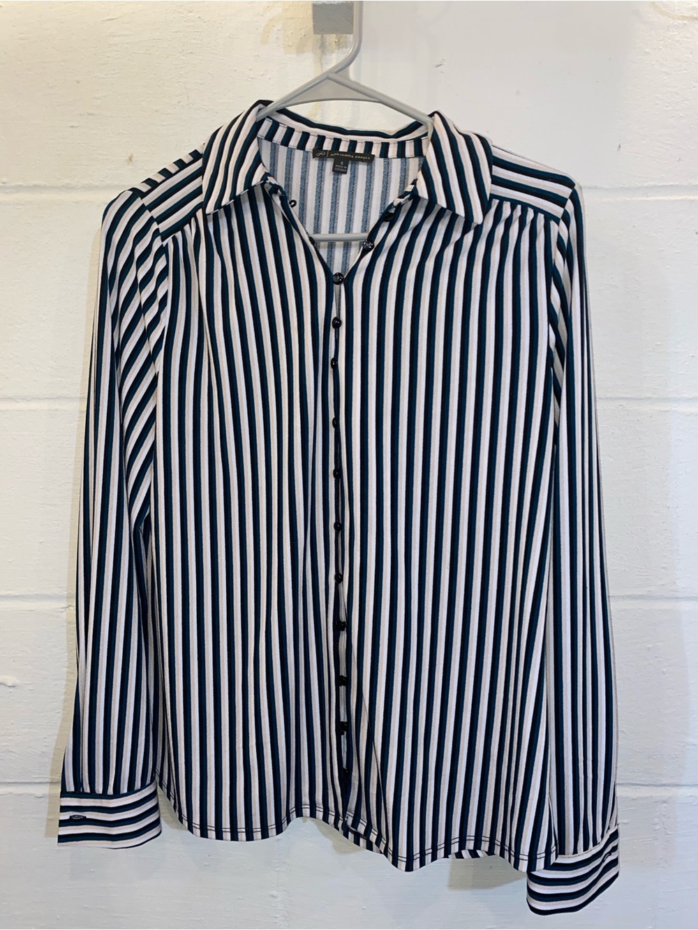Adrianna Papell Long Sleeved Button-Down Shirt